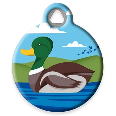 Sitting Duck Pet ID Tag by Dog Tag Art by Lupine Pet