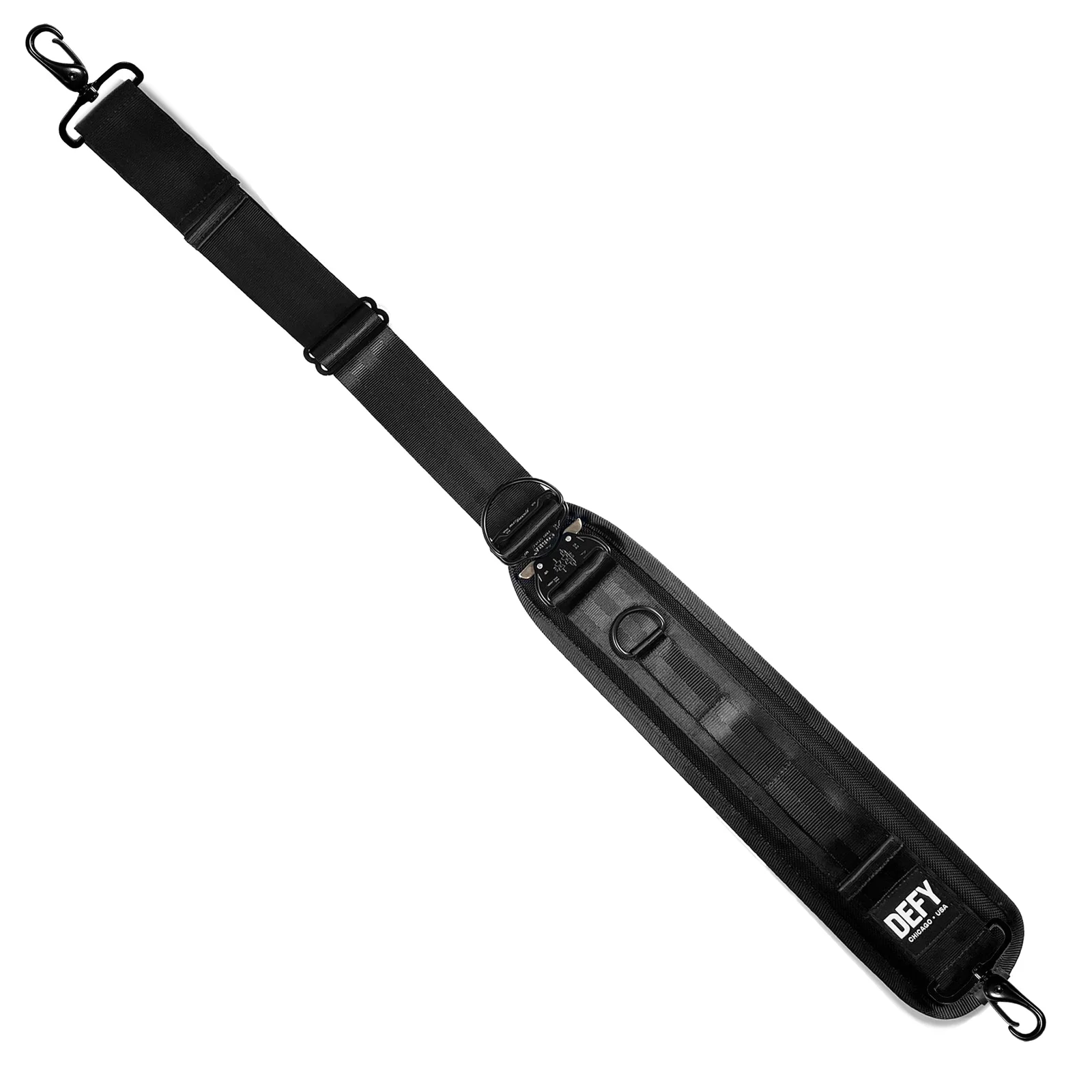 The Ultimate Crossbody Strap System™ Ballistic Nylon x Closed-Cell Foam Padding x AustriAlpin® Cobra Buckle by Defy Bags