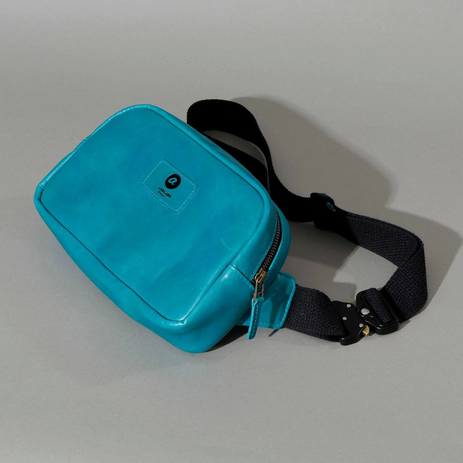 One-Off Sling Bag, Teal Latigo by Ashland Leather