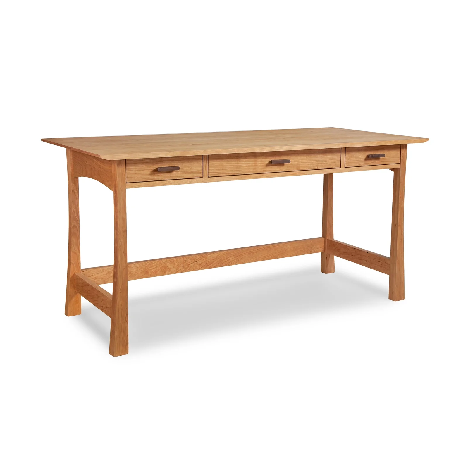 Contemporary Craftsman Library Desk by Vermont Woods Studios