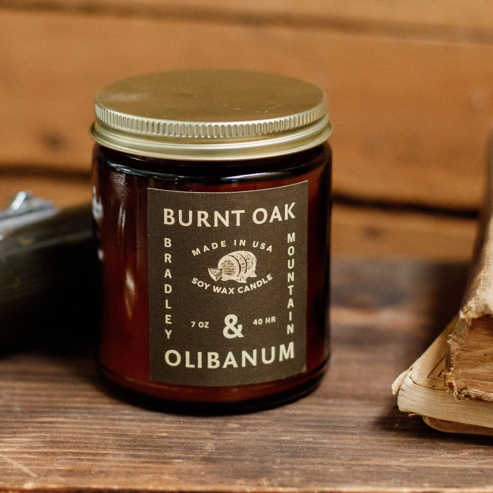 Burnt Oak & Olibanum Candle by Bradley Mountain