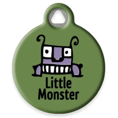 Little Monster Pet ID Tag by Dog Tag Art by Lupine Pet