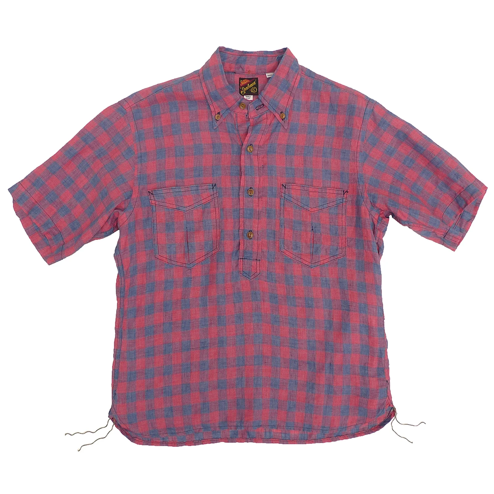 Berkeley Shirt S/S - Linen Check by Mister Freedom