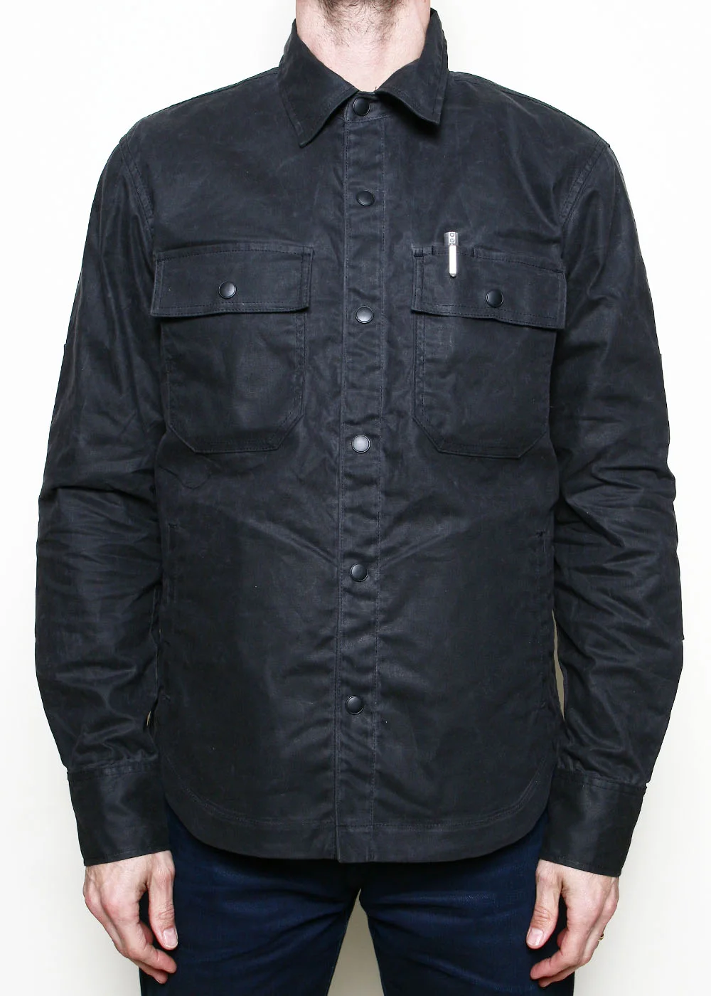 Patrol Shirt // Grey Waxed Canvas by Rogue Territory