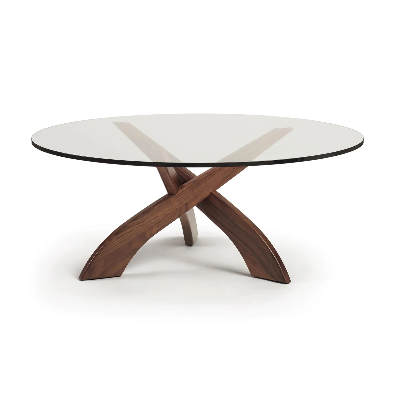 Entwine Round Coffee Table by Vermont Woods Studios