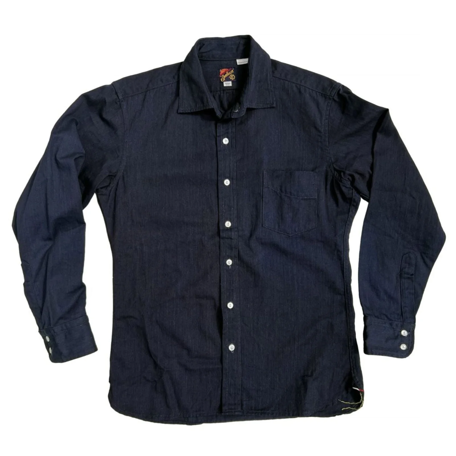 Aristocrat Shirt - NOS Double Indigo Twill - Last One - Size Medium by Mister Freedom