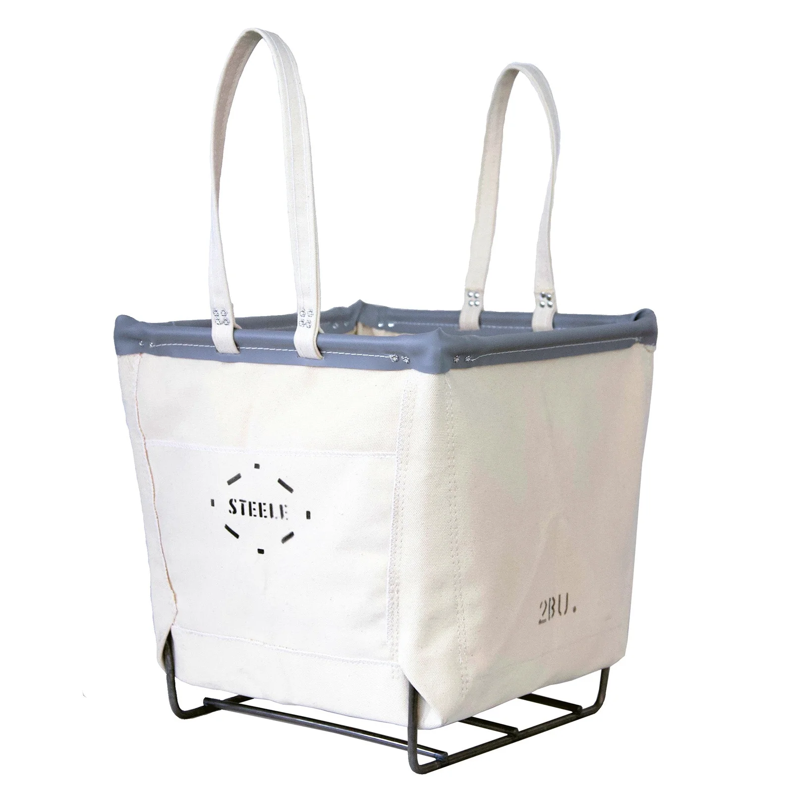 Canvas Wood Basket - 2 Bu by Steele Canvas
