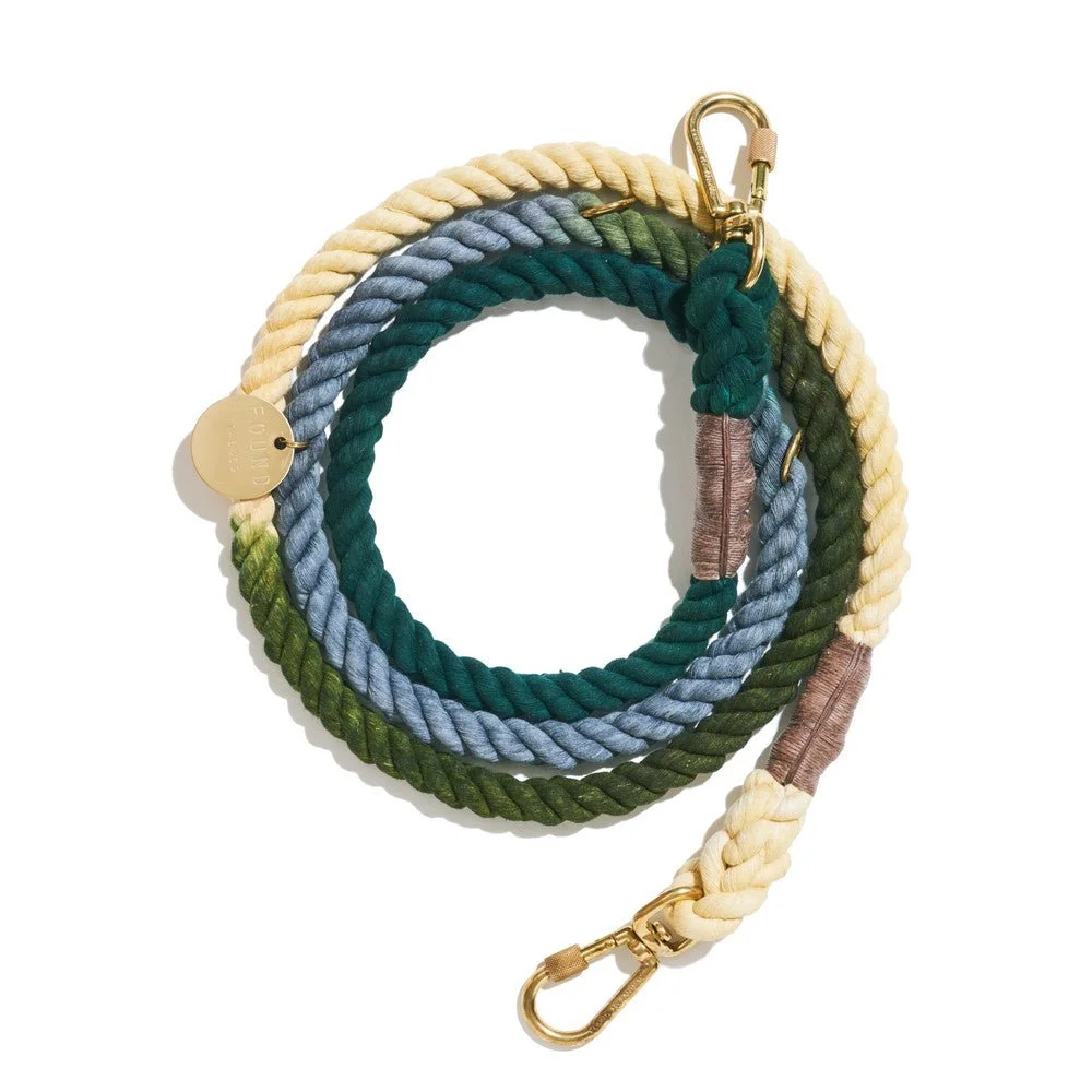 The Catskill Ombre Cotton Rope Dog Leash, Adjustable | Found My Animal by Found My Animal