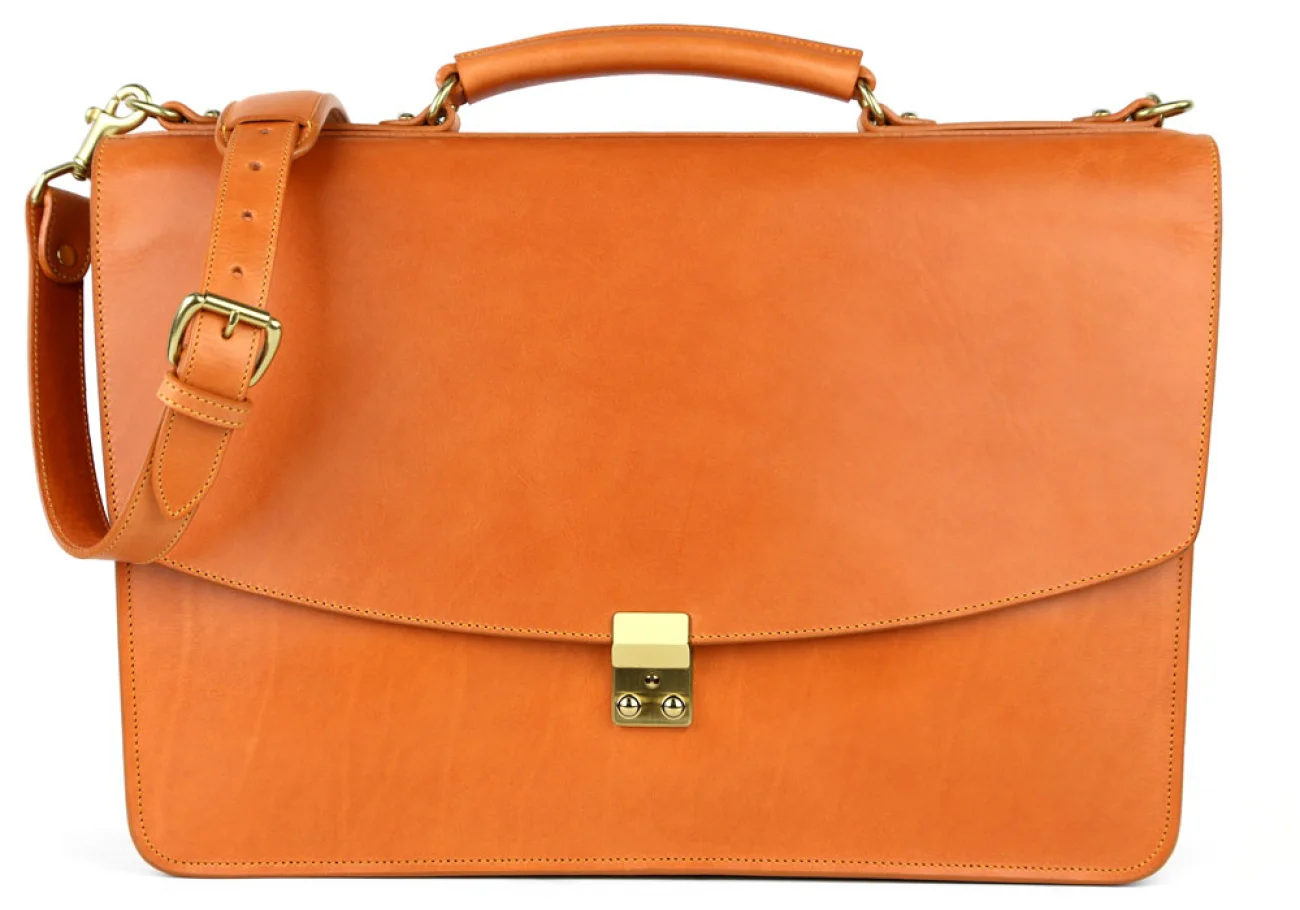 The Wall Street Briefcase by Frank Clegg Leatherworks