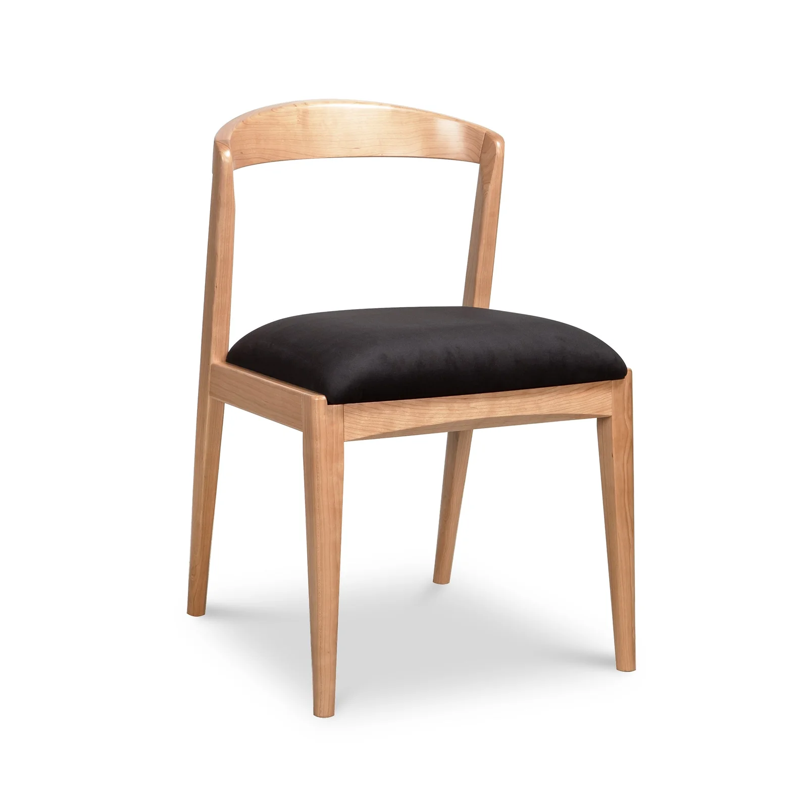 Montgomery Chair with Black Upholstery in Maple - Display Model by Vermont Woods Studios