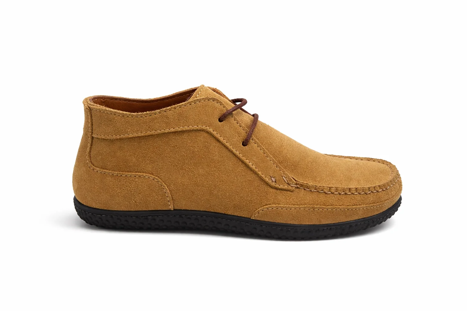 Men's Mt. Desert Boot - EXERSOLE® by Quoddy, "Barefoot": Toast Suede by Quoddy
