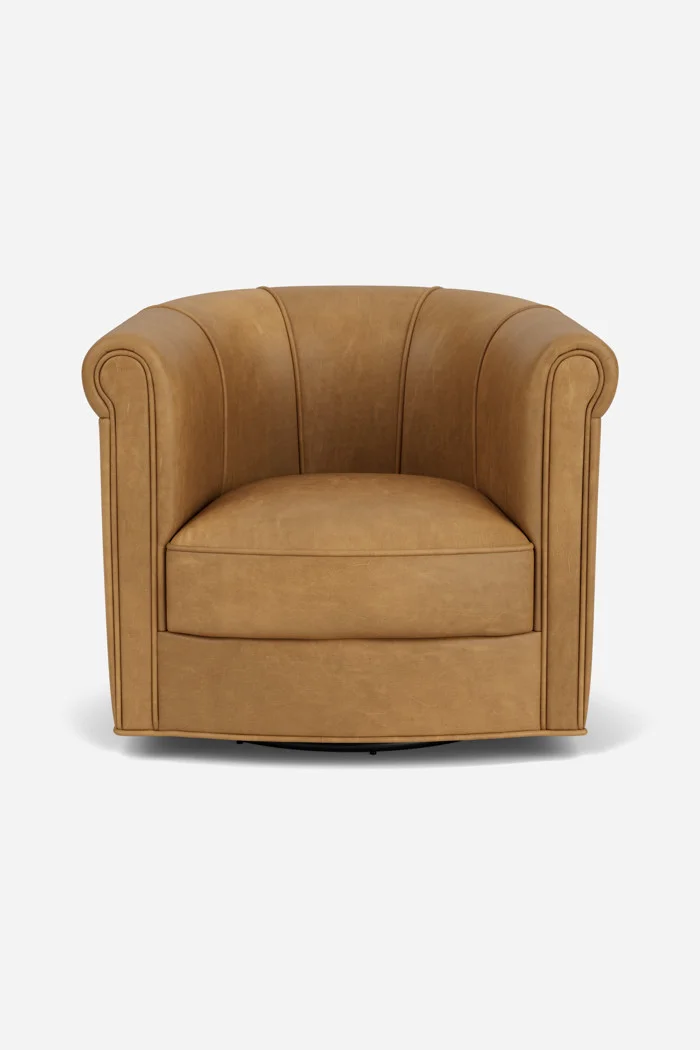 Rhodes Swivel Chair by Moore & Giles