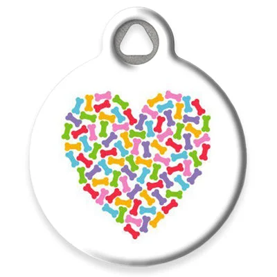 Heart of Bones Pet ID Tag by Dog Tag Art by Lupine Pet