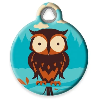 Hoot Pet ID Tag by Dog Tag Art by Lupine Pet