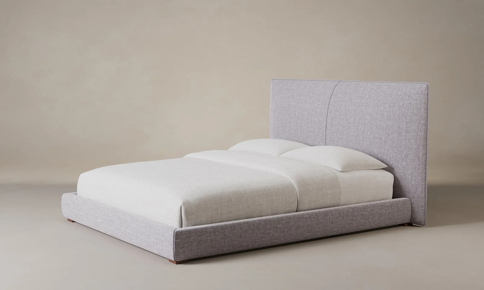 The Wythe Bed - Heritage Belgian Linen Agate by Maiden Home