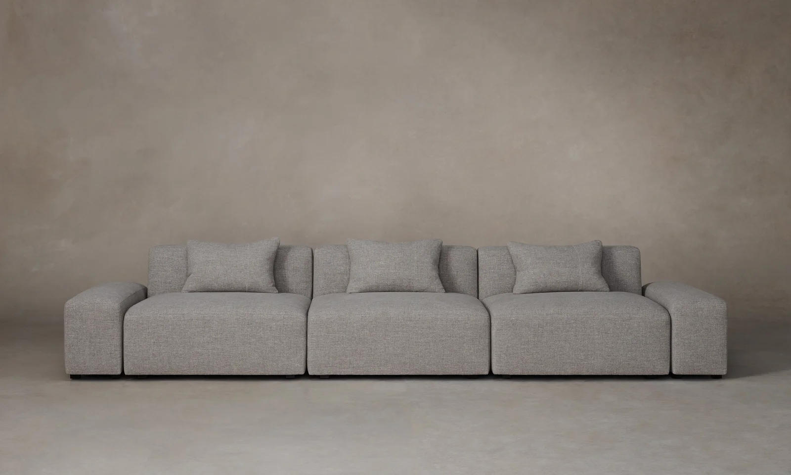 The Breuer Modular Sofa - Heritage Belgian Linen Agate by Maiden Home