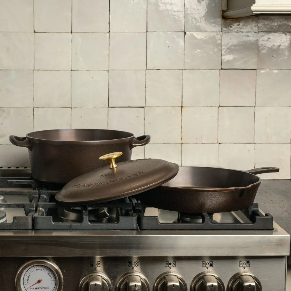 Lancaster No. 8 Combo: Skillet & Dutch Oven by Lancaster Cast Iron
