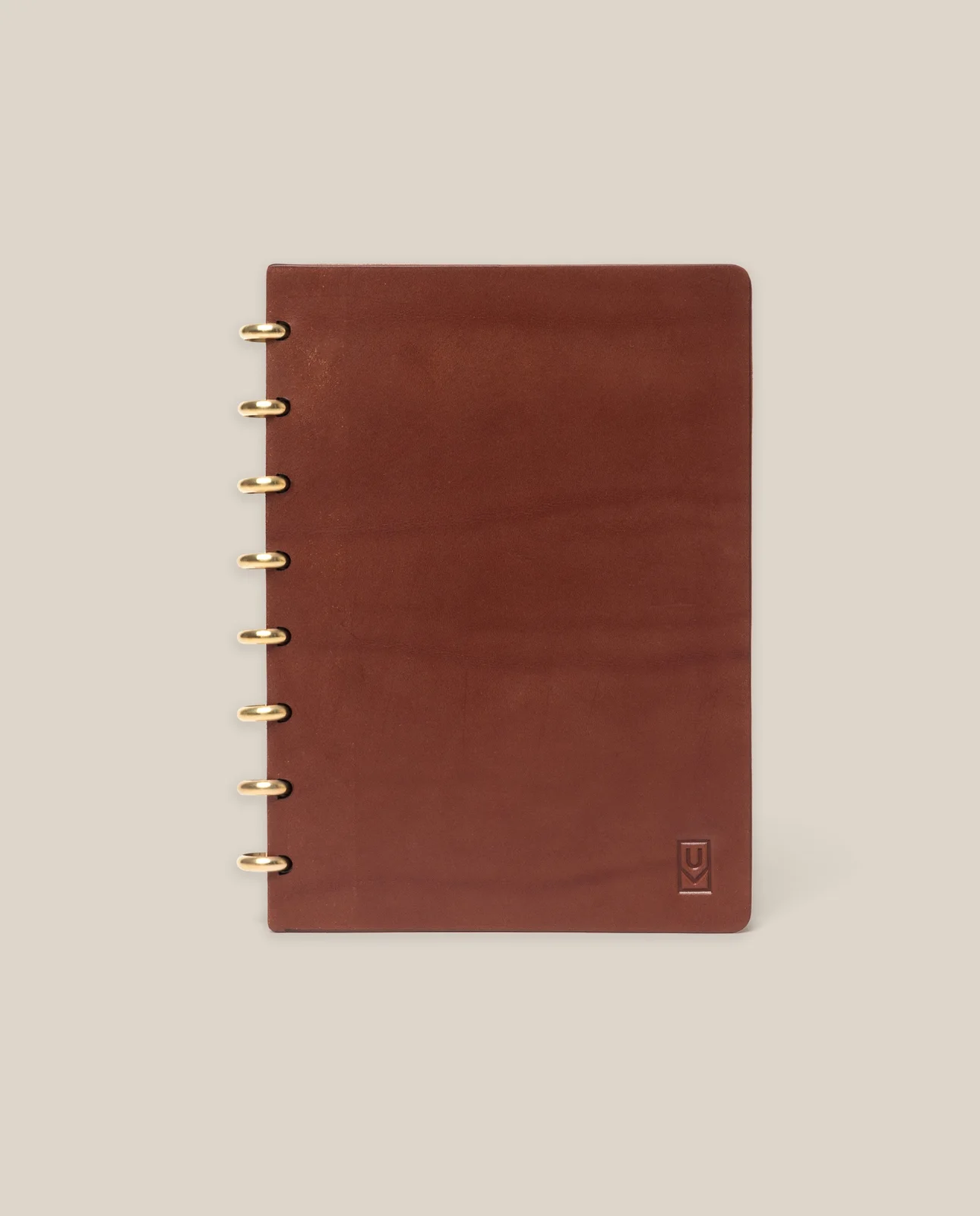 Discbound Heirloom Journal (Brown Leather - Standard 6" x 8.5") by Ugmonk