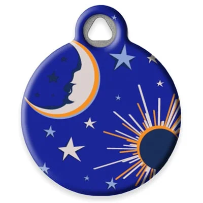 Starry Night Pet ID Tag by Dog Tag Art by Lupine Pet