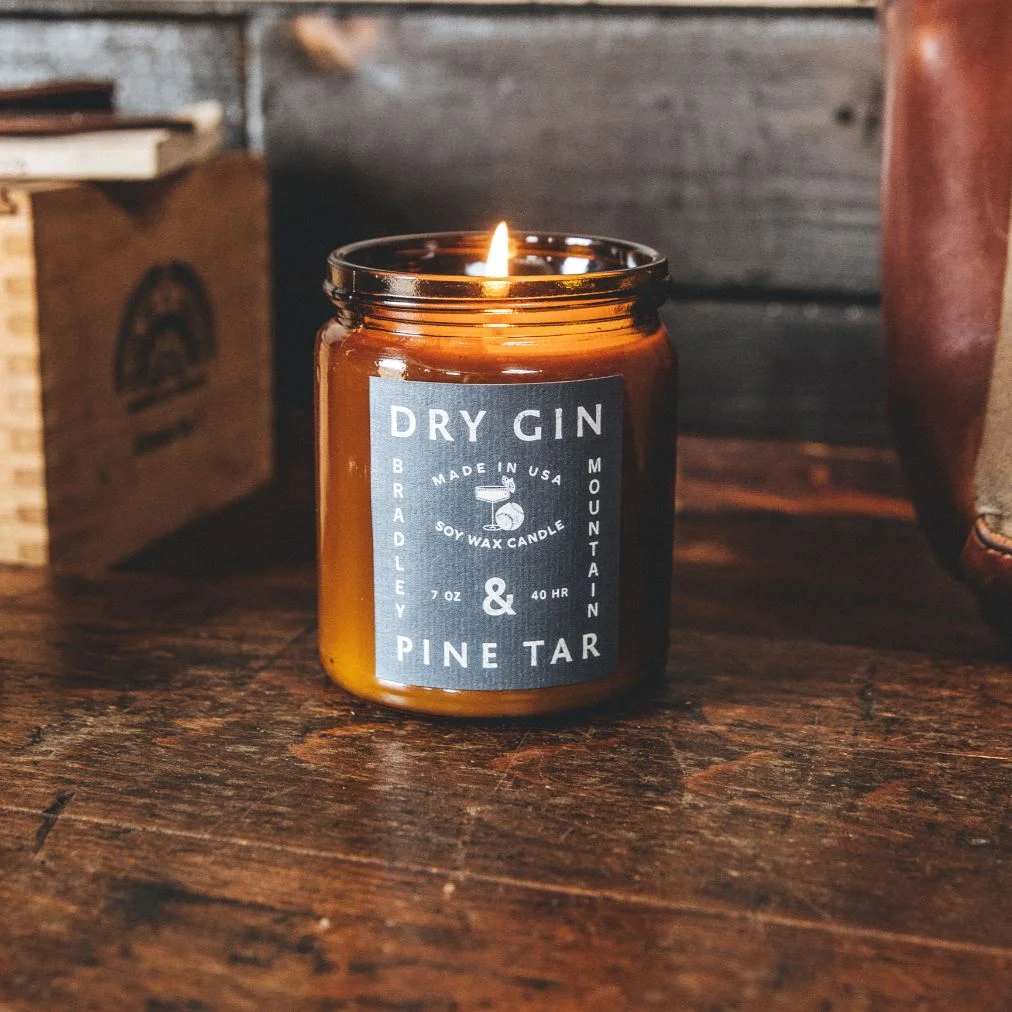 Dry Gin & Pine Tar Candle by Bradley Mountain