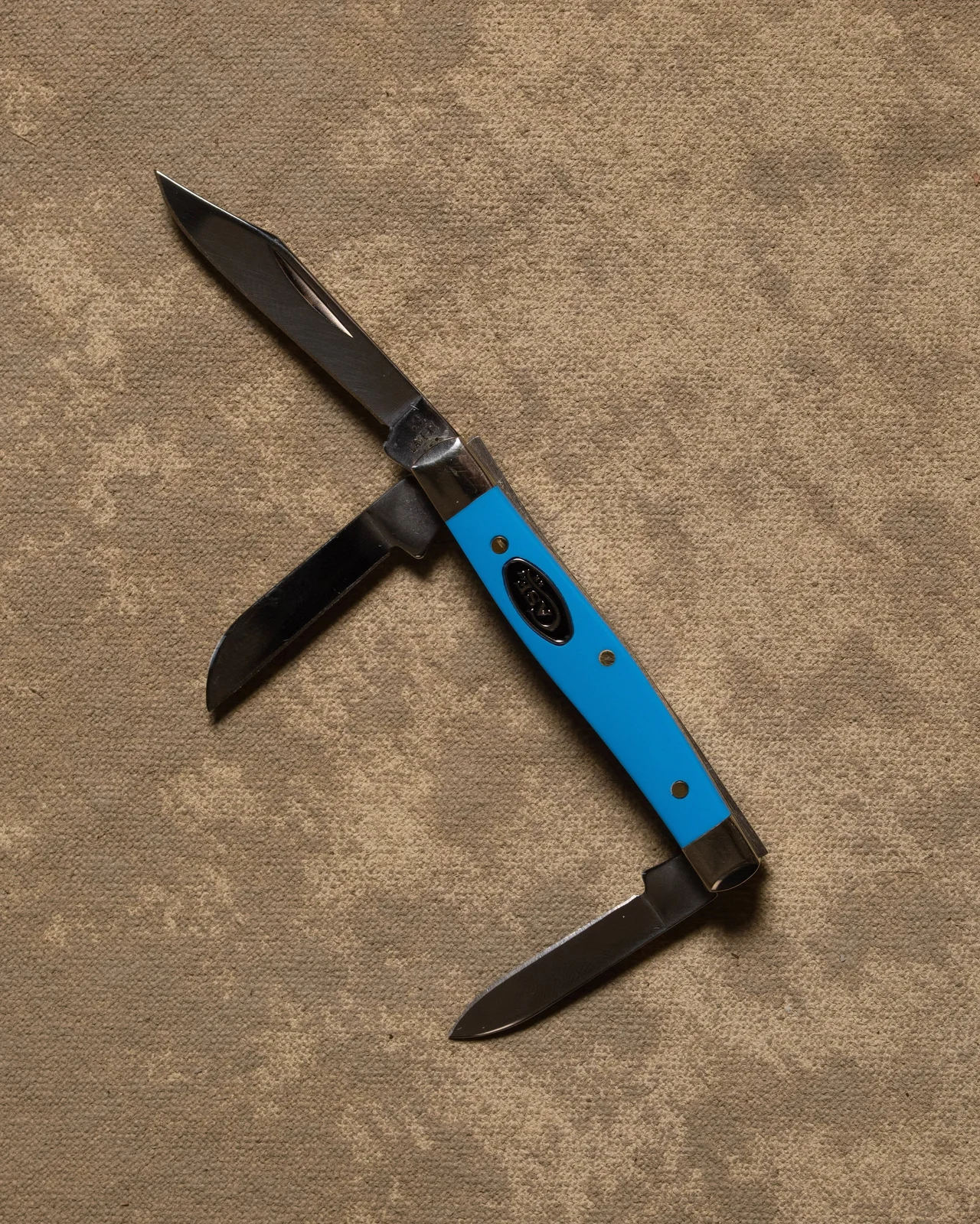 Small Stockman Blue Case Knife by Bradley Mountain