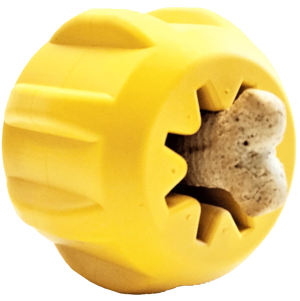 Gear eDispenser - Durable Rubber Yak Chew Holder & Treat Pocket | USA Made by SodaPup