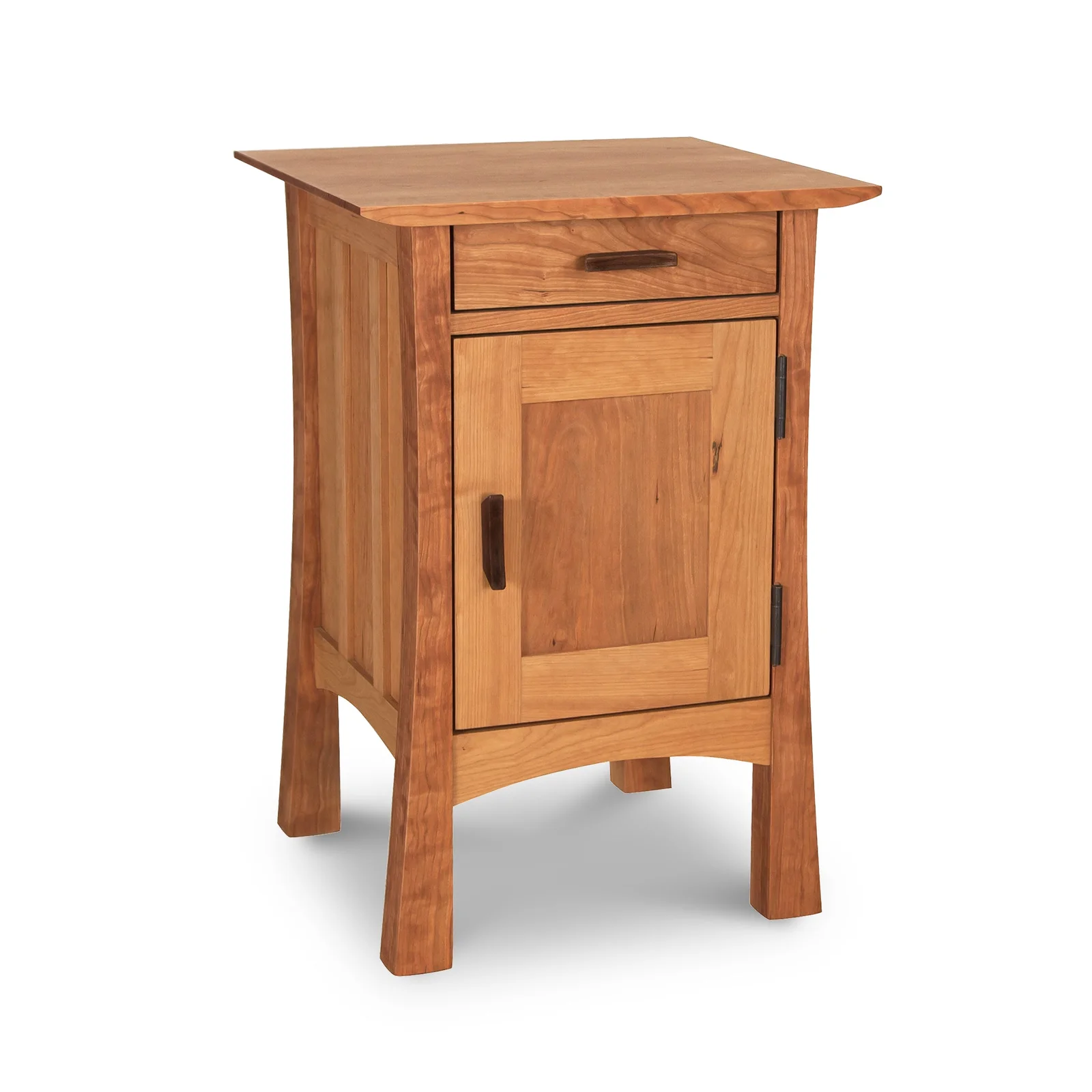Contemporary Craftsman 1-Drawer Nightstand with Door by Vermont Woods Studios