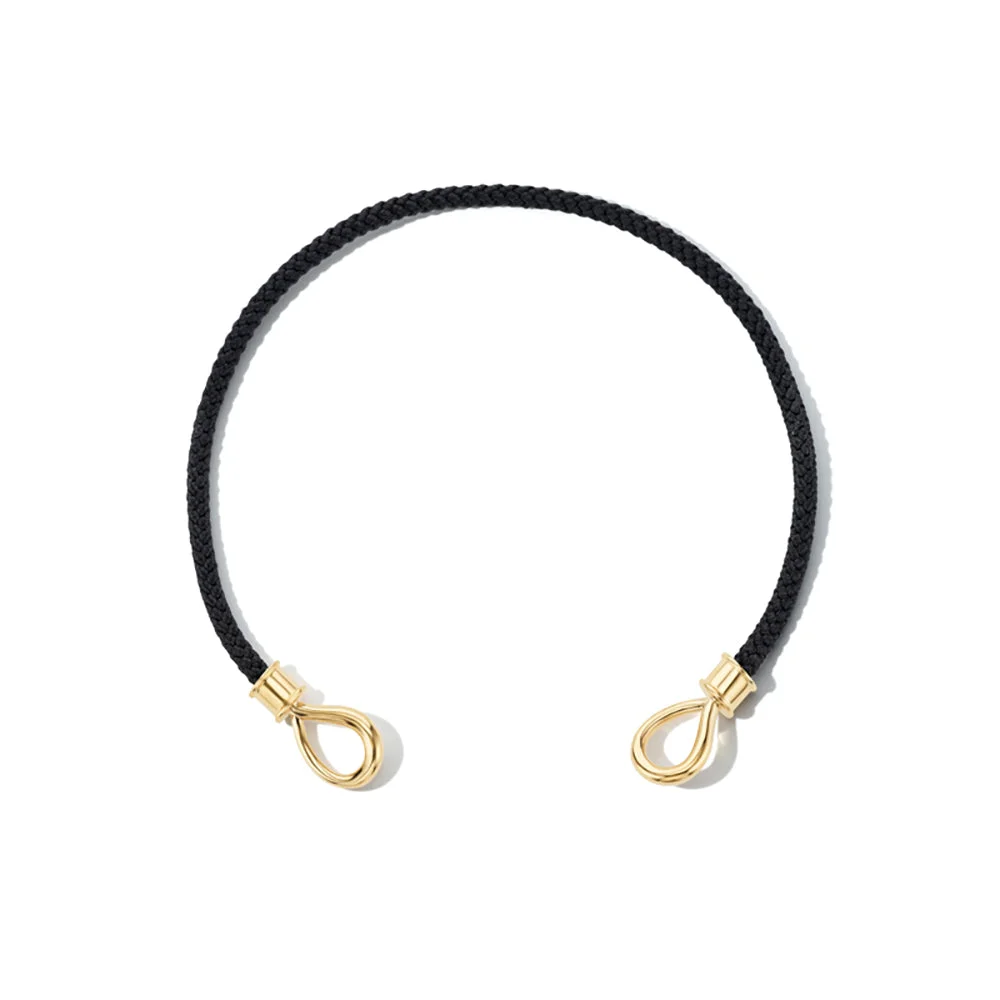 The String Project Bracelet with Gold Loops by Marla Aaron