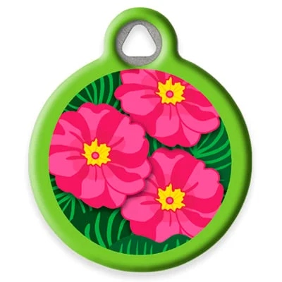 Petunias Pet ID Tag by Dog Tag Art by Lupine Pet