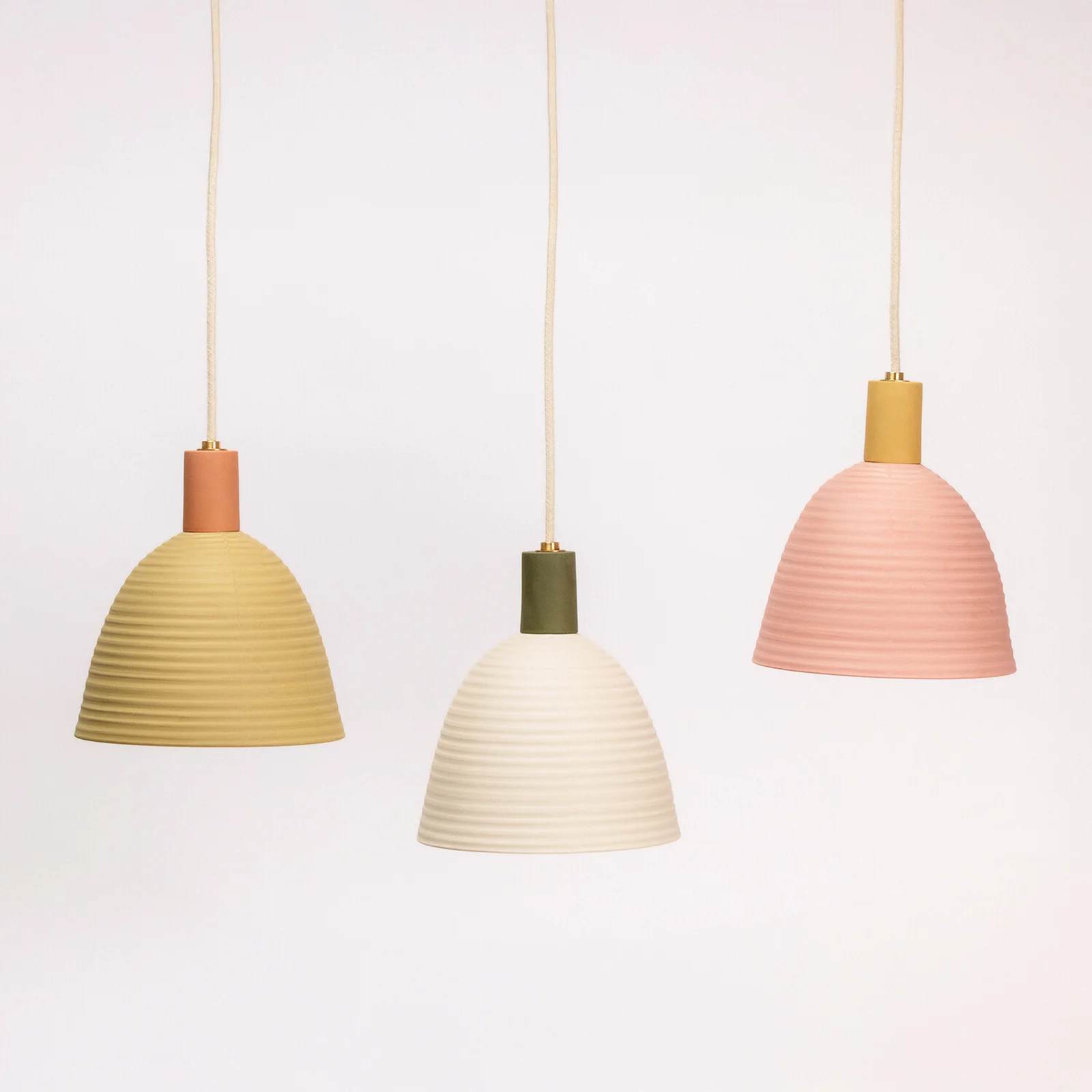 Banded Pendant by Pigeon Toe Ceramics