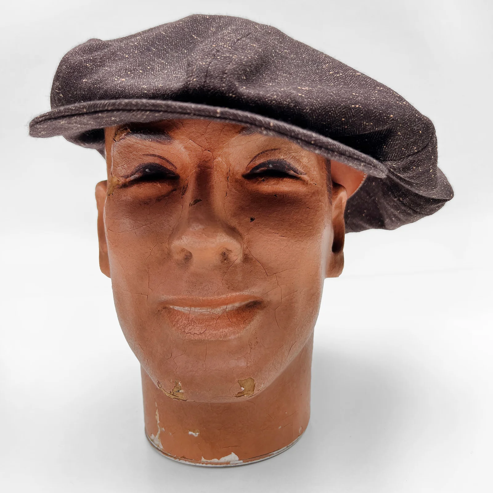 Scuttler Cap - NOS Brown Tweed by Mister Freedom