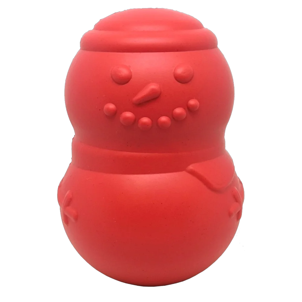 Snowman Dog Toy - Durable Winter Chew Toy for Large Dogs | USA Made by SodaPup