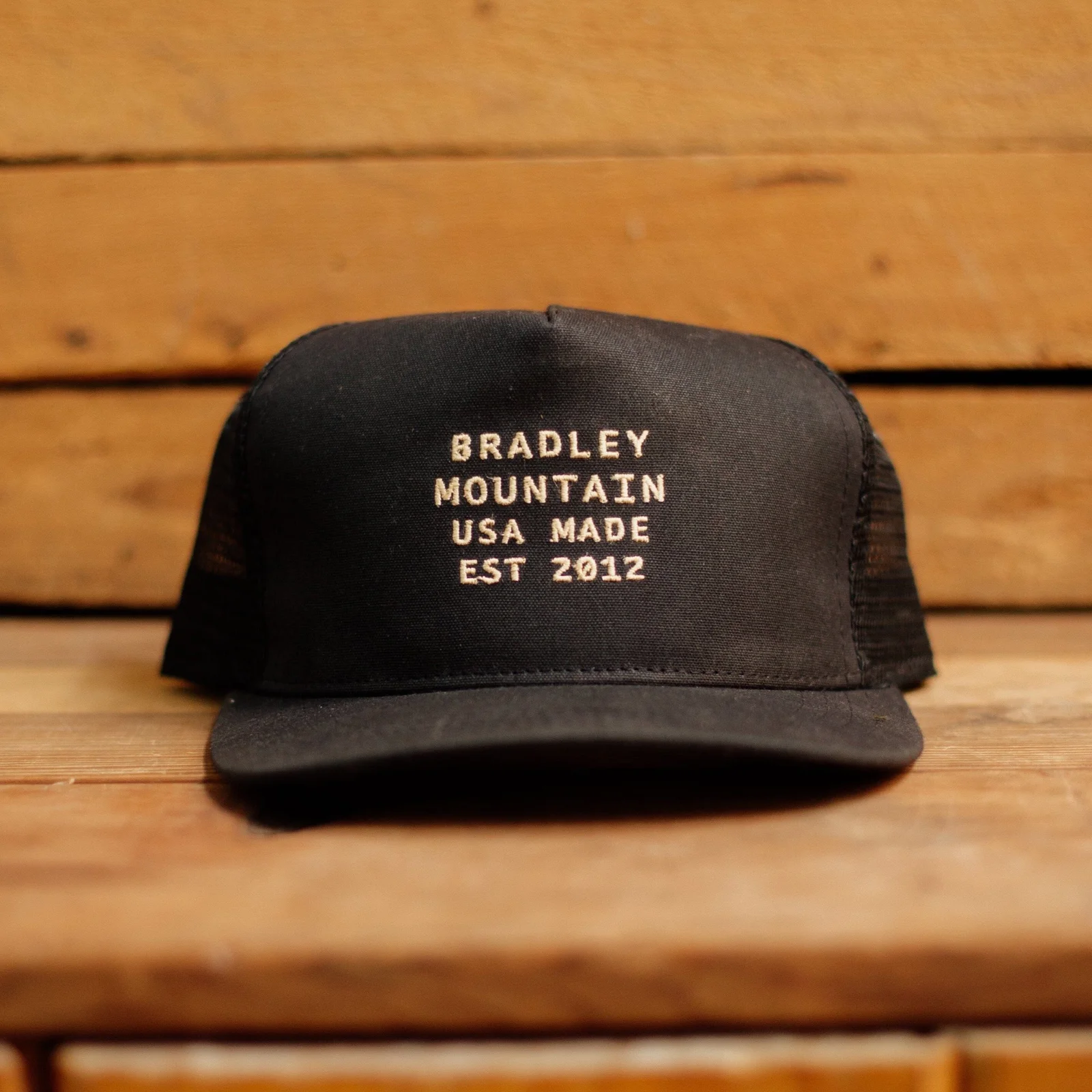 Heritage Trucker Hat - Black by Bradley Mountain