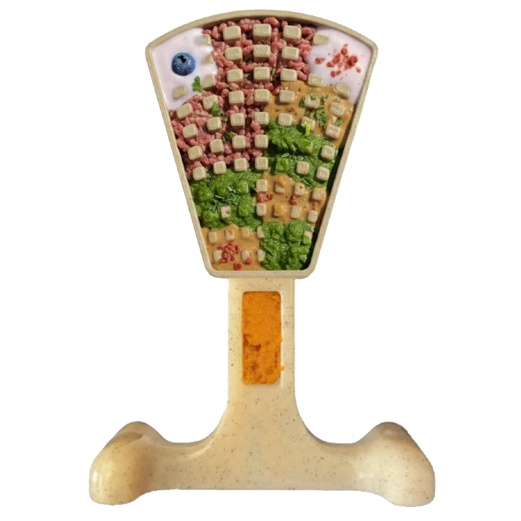 Waffle Tower Nylon Chew & Enrichment Toy | 2-in-1 for Aggressive Chewers | SodaPup by SodaPup