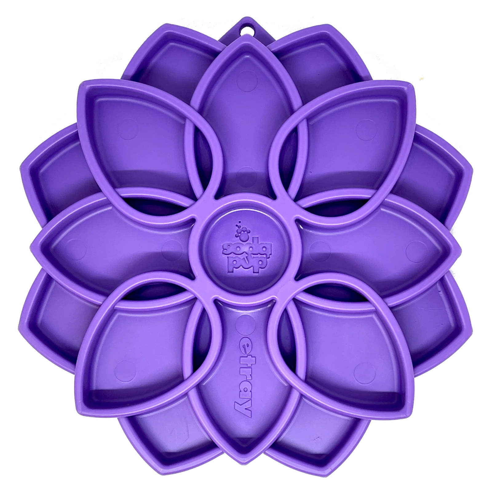 Mandala eTray Shallow Slow Feeder Dog Bowl for Enrichment | USA Made by SodaPup