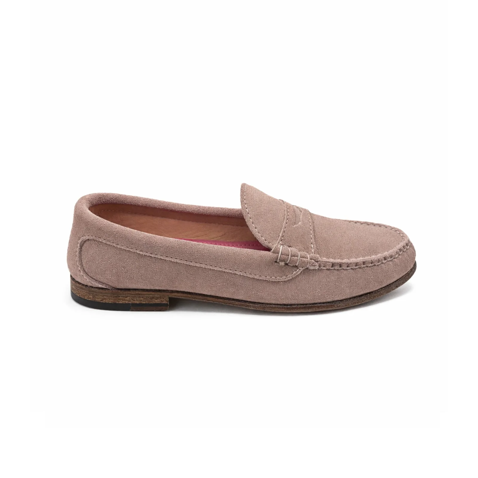 KKB Penny Loafer: Pink Suede by Quoddy