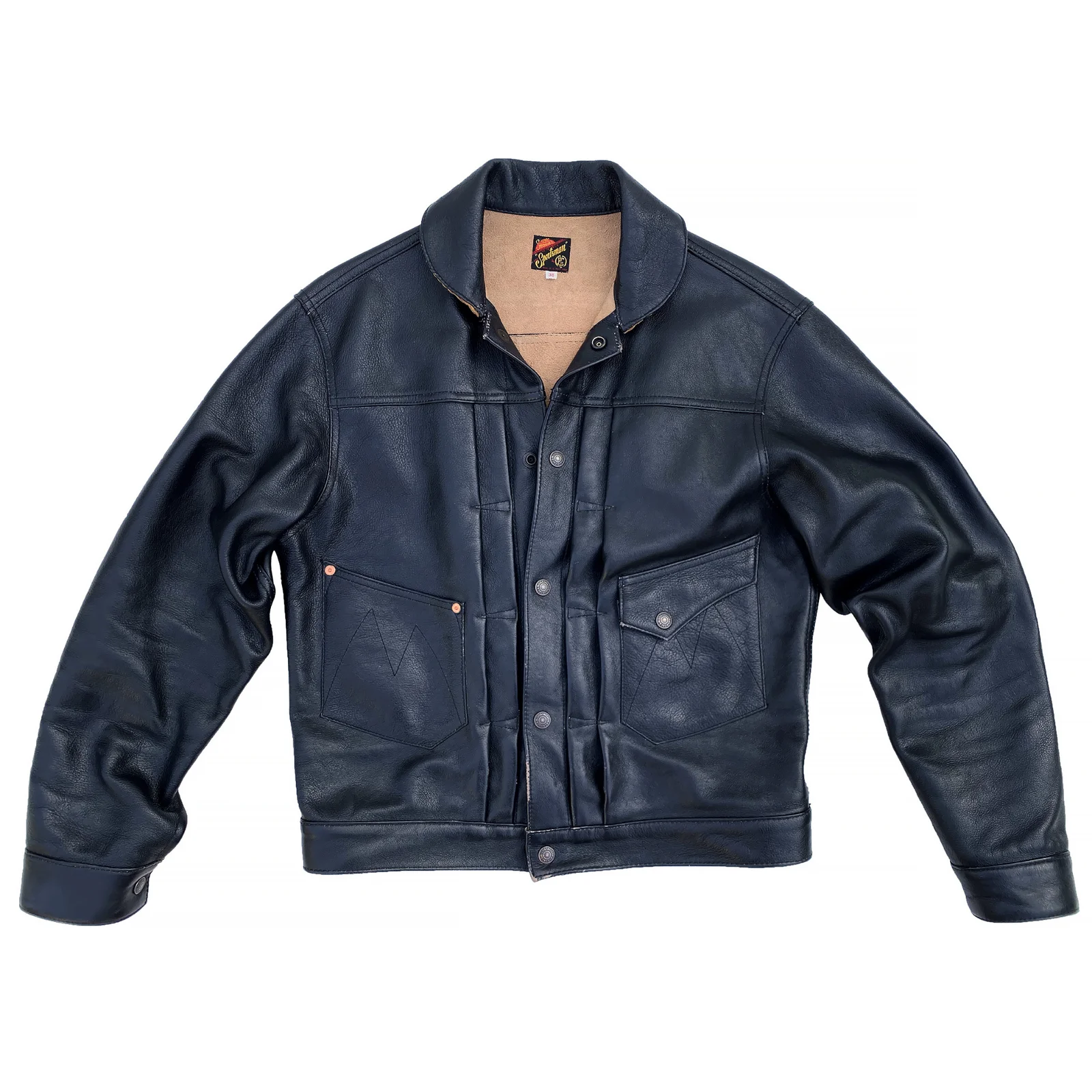 Ranch Blouse "Ringo" - Black Veg-Tan Leather by Mister Freedom