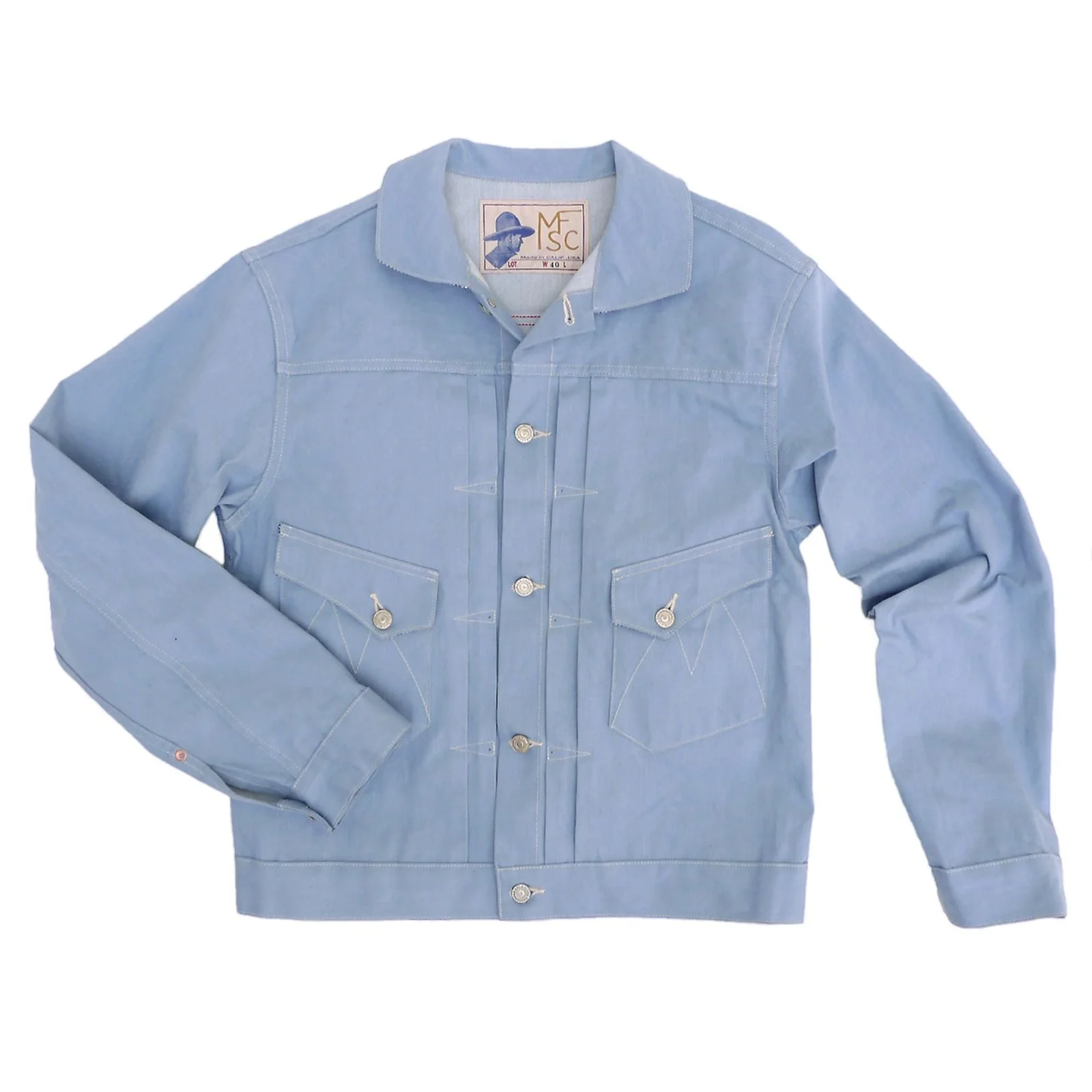 Ranch Blouse - ICE-BLU Denim by Mister Freedom