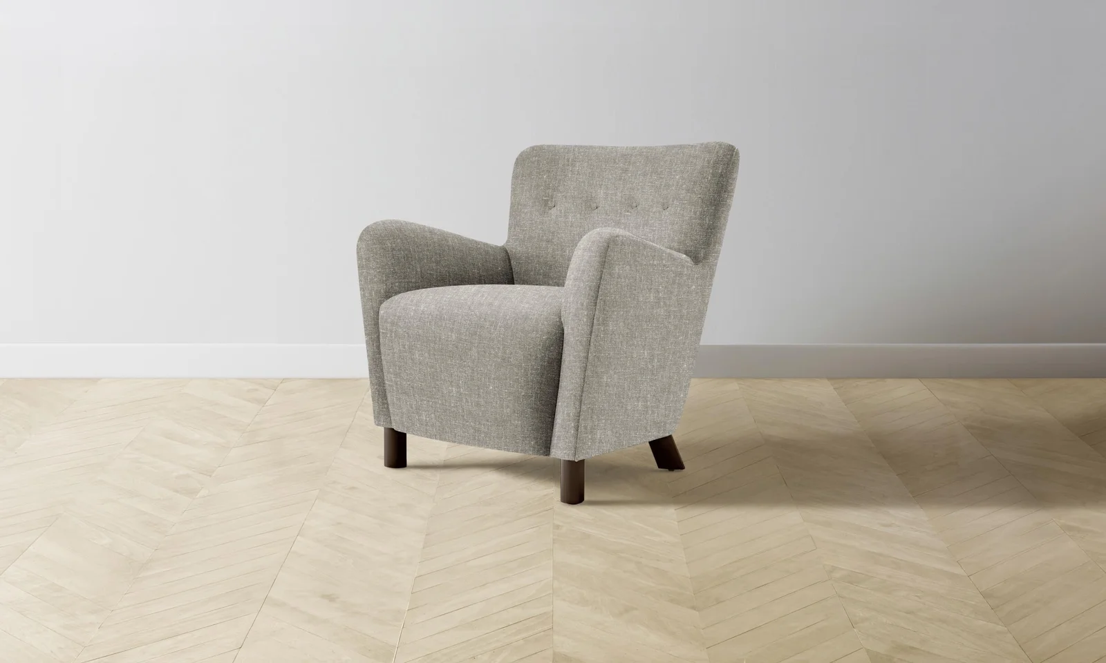 The Perry Chair - Heritage Belgian Linen Agate by Maiden Home