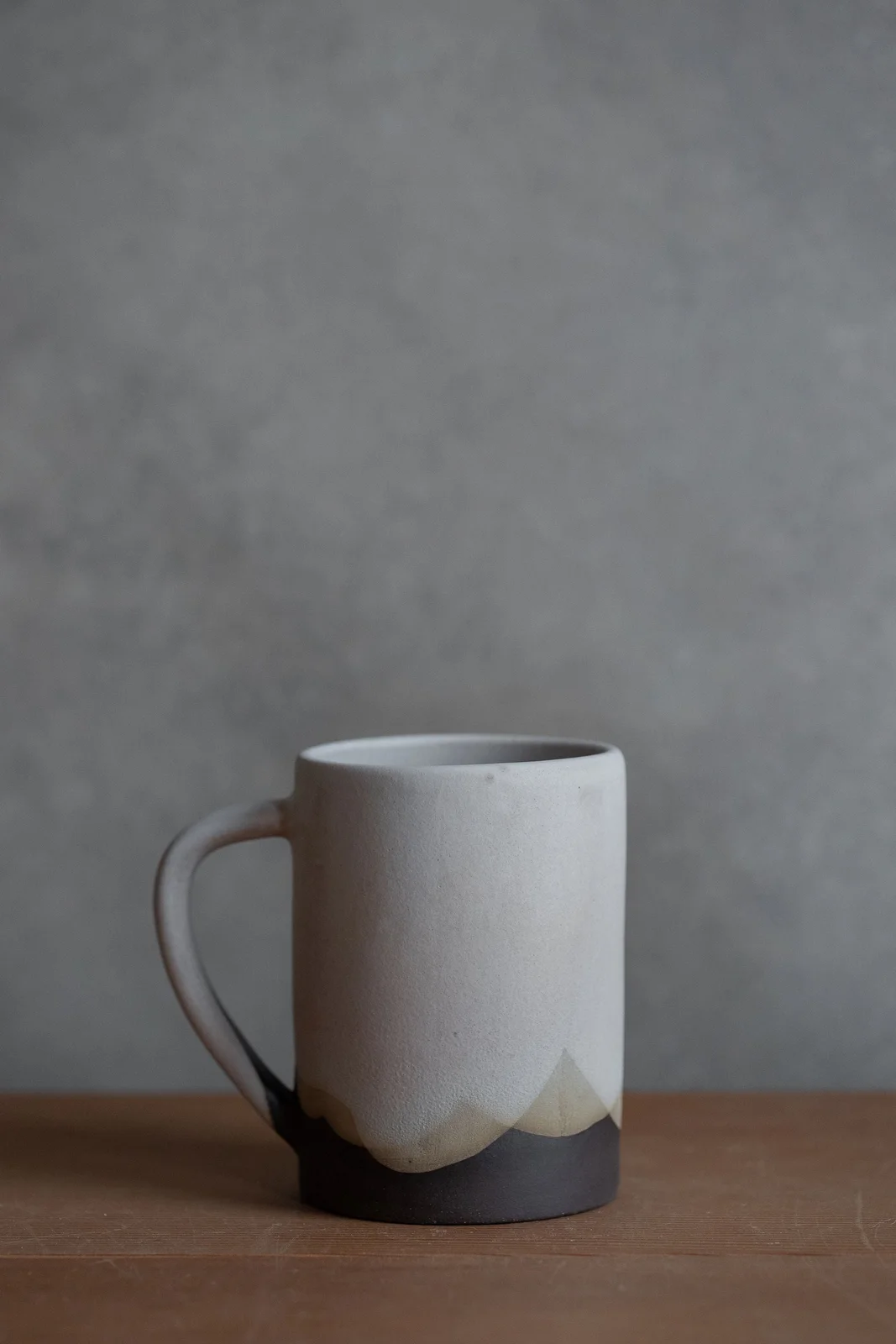 Simple Mug-Matte Grey Poured Glaze by Notary Ceramics