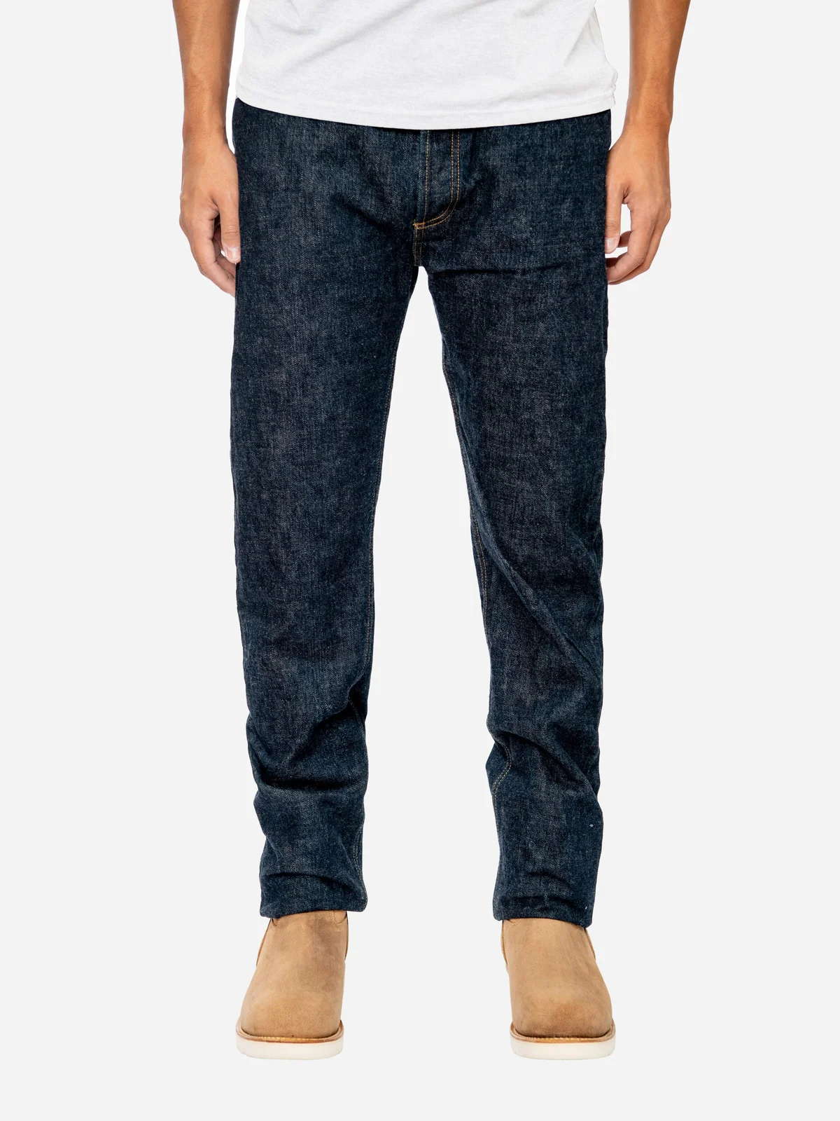 CT-100xk ~ Classic Tapered - Rinsed Indigo Kibata by 3sixteen