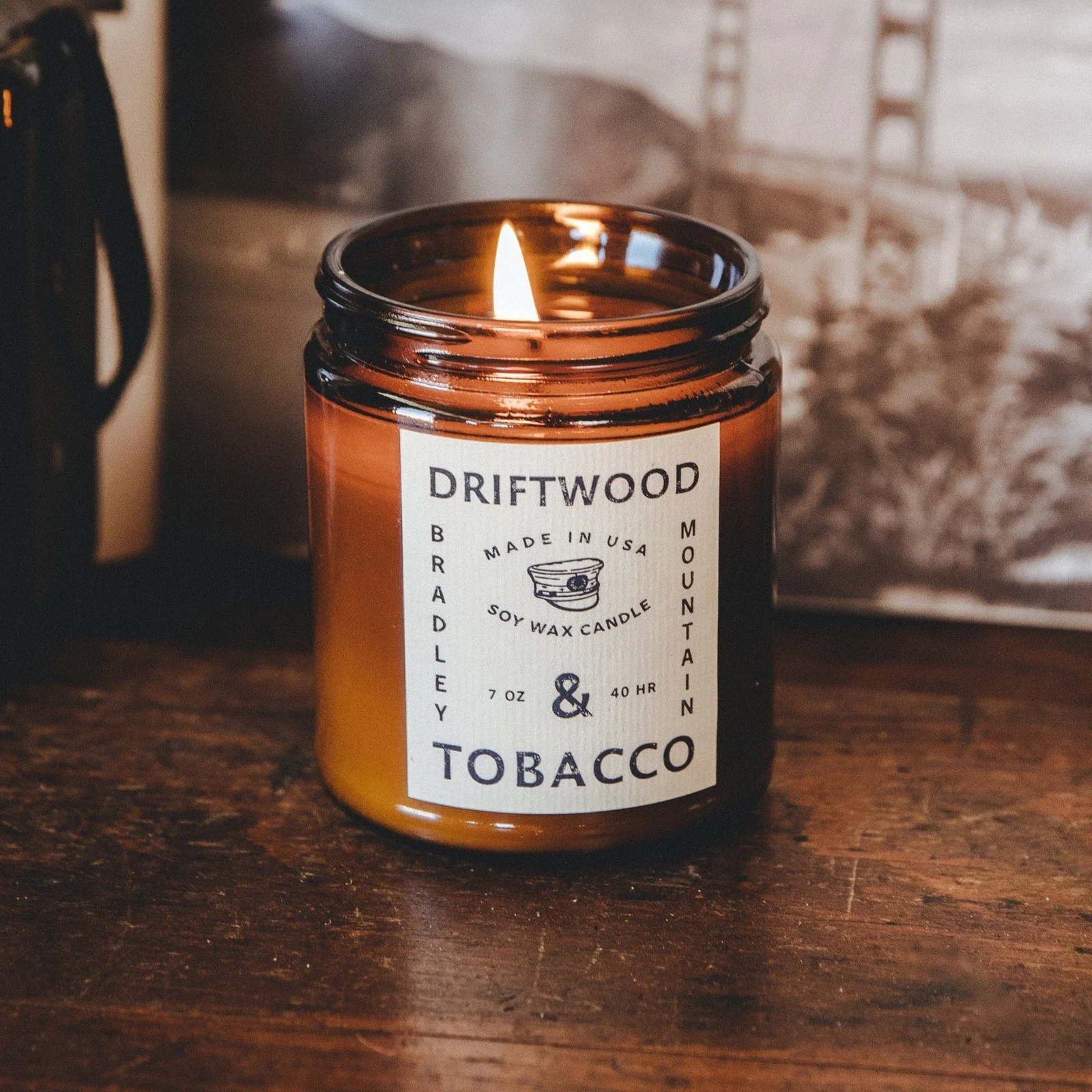 Driftwood & Tobacco Candle by Bradley Mountain
