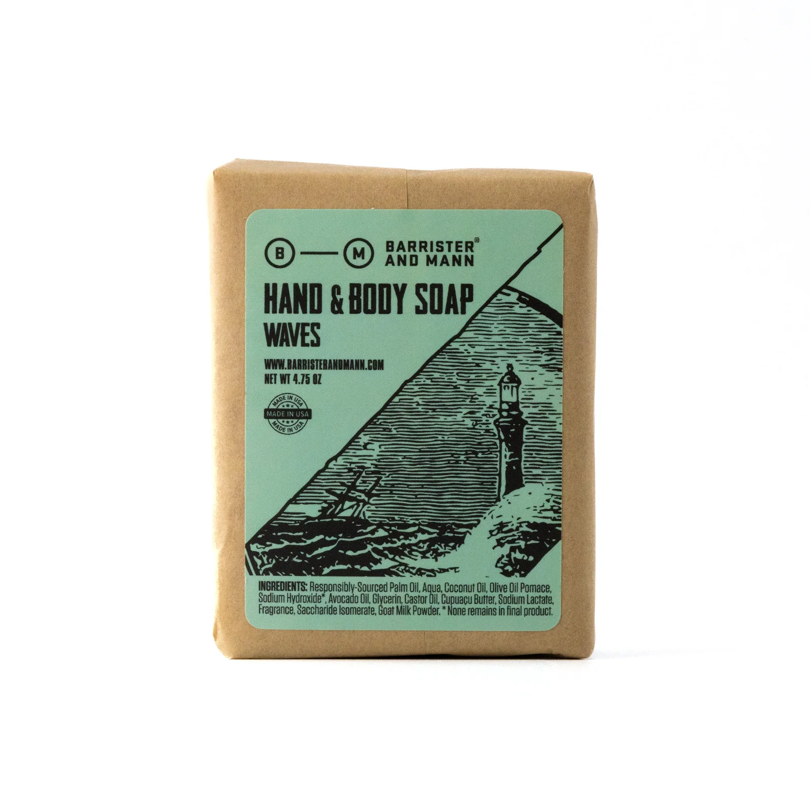 Hand & Body Soap: Waves by Barrister and Mann