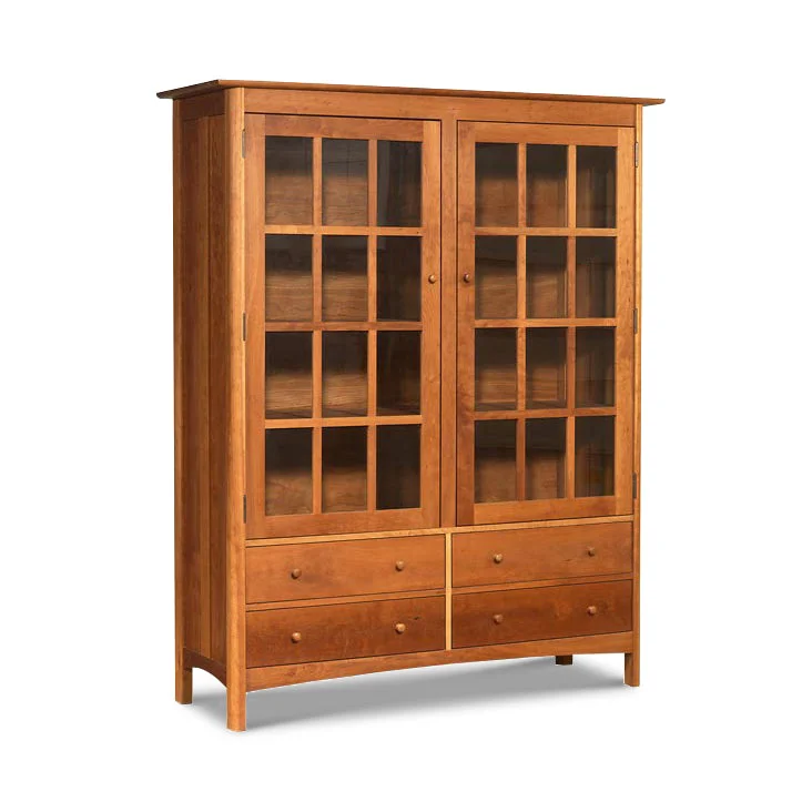 Heartwood Shaker China Cabinet - Bookcase by Vermont Woods Studios