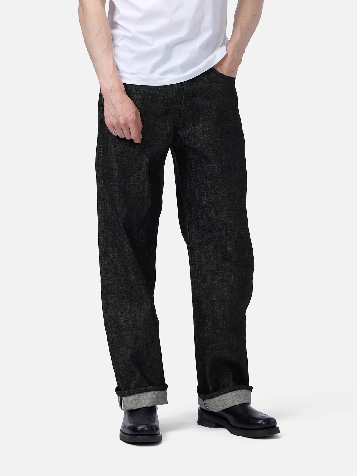 RS-203x ~ Relaxed Straight ~ Black Selvedge by 3sixteen