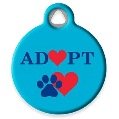 Adopt Pet ID Tag by Dog Tag Art by Lupine Pet