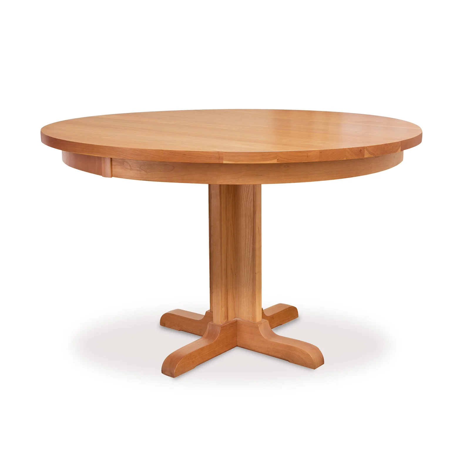 Single - Leg Round Pedestal Table by Vermont Woods Studios