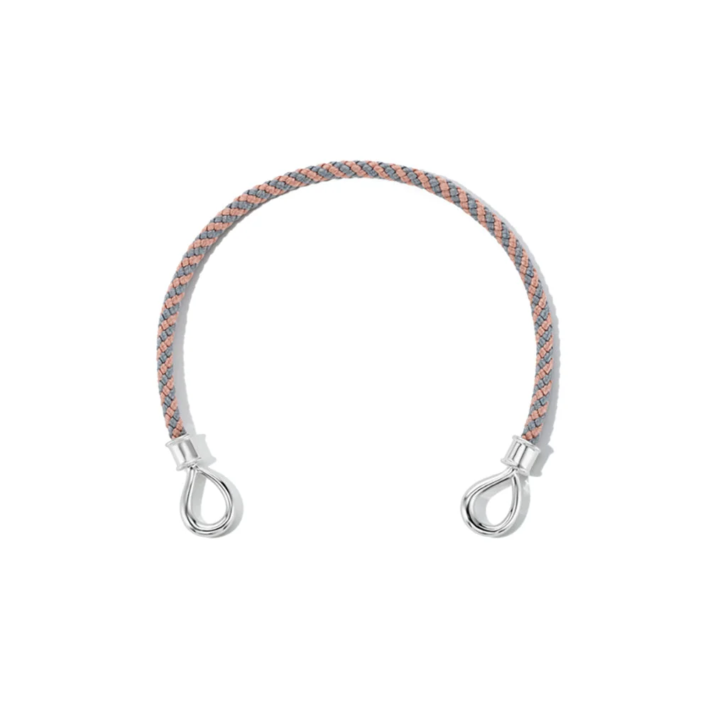 The String Project Bracelet with Silver Loops by Marla Aaron