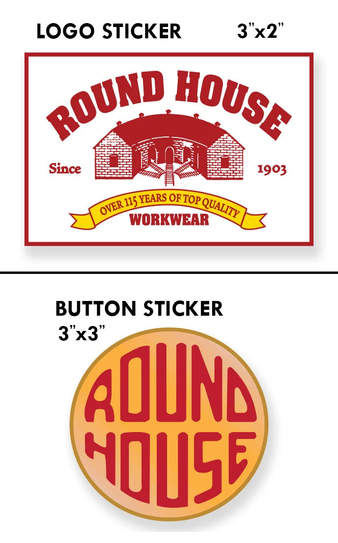 Round House Made in USA Decal Stickers by Round House