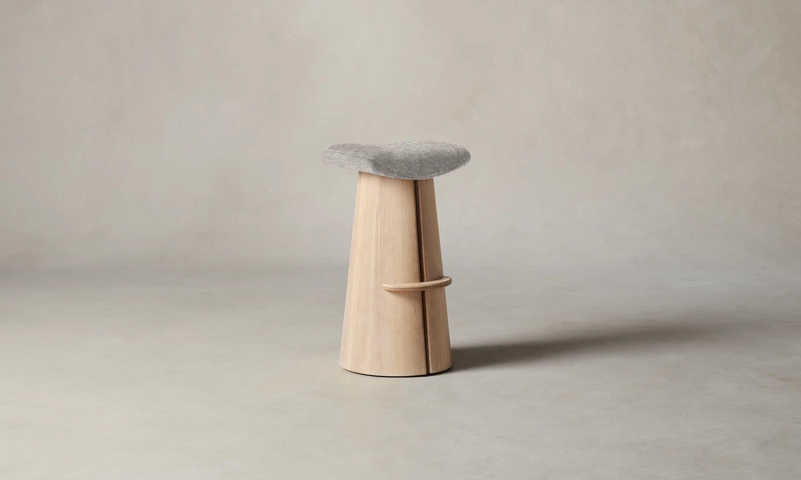 The Weston Bar & Counter Stool - Heritage Belgian Linen Agate by Maiden Home